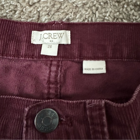 J. Crew Factory Women’s Skinny‎ Corduroy Pants in Red Size 26 - Picture 3 of 7
